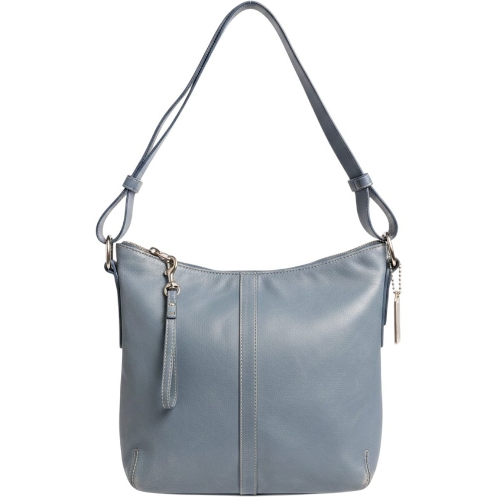 Coach Soho Small Duffel Blue Leather Hobo Bag Vintage Y2K G04D-9326